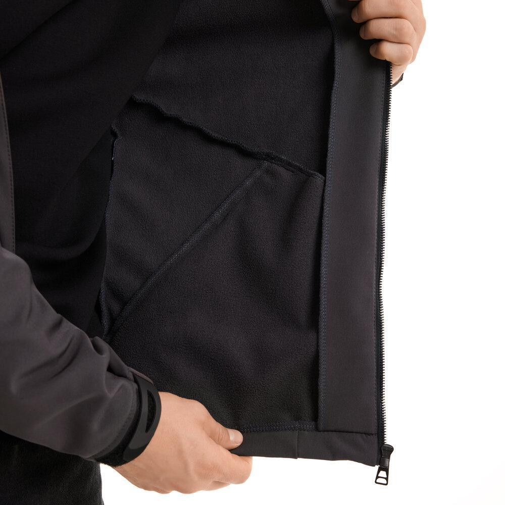 Чоловіча куртка весна осінь демісезонна з капюшоном softshell темно-сіра Победов 2XL Одеса - фото 9