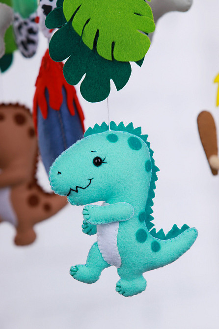 Музичний мобіль WoollyFox «Печерні люди» з 35 мелодіями Київ - фото 6