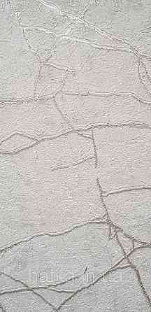 Шпалери вінілові на флізеліні AdaWall Roka 1.06х10 під камінь структурні сірі прожилки сріблом 23107-3 Київ