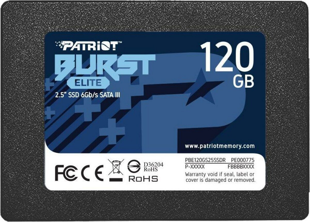SSD Patriot Burst Elite 120GB 2.5" 7mm SATAIII TLC 3D Київ - фото 1