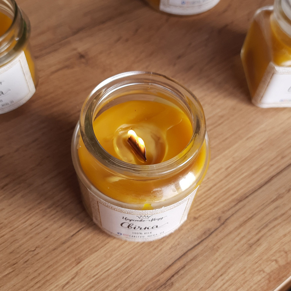 Воскова свічка у банці з кришкою Царство Меда 200 мл Одеса - фото 7