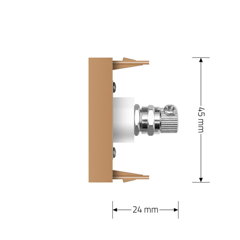Телевізійна розетка LIVOLO, золота, модуль 0.5 поста, TV гніздо для антени / ресивера (VL-FCTV-1AP) Коломыя - изображение 7