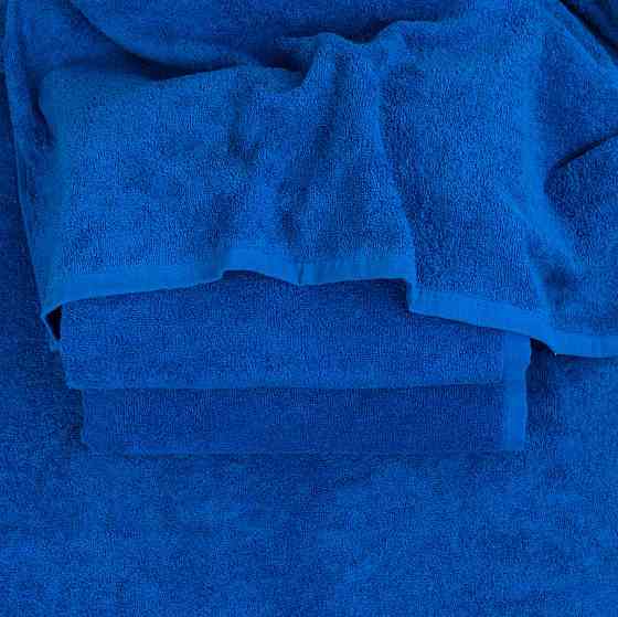 Набор махровых полотенец 3шт GM Textile 40х70см, 50х90см, 70х140см 400г/м2 (Синий) Сумы