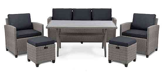 Комплект садових меблів Di Volio Genova Сірий/Графітовий Киев