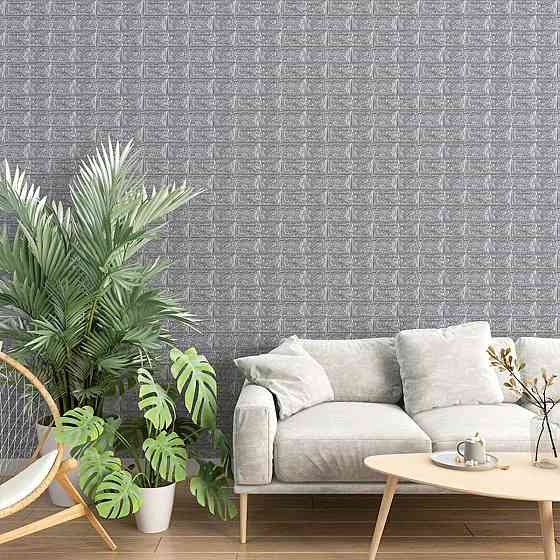 3D панель самоклеюча 700х770х7мм цегла Срібло (017-7) SW-00000059 Київ