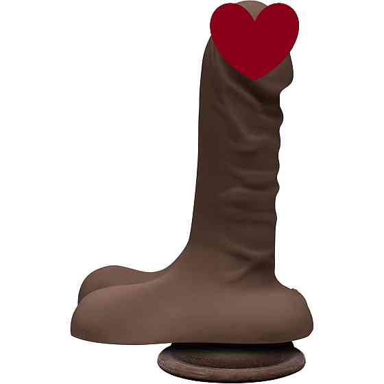Фалоімітатор Doc Johnson The D - Super D - 6 Inch With Balls - ULTRASKYN - Chocolate, діаметр 3,8 см Sex Aura Київ