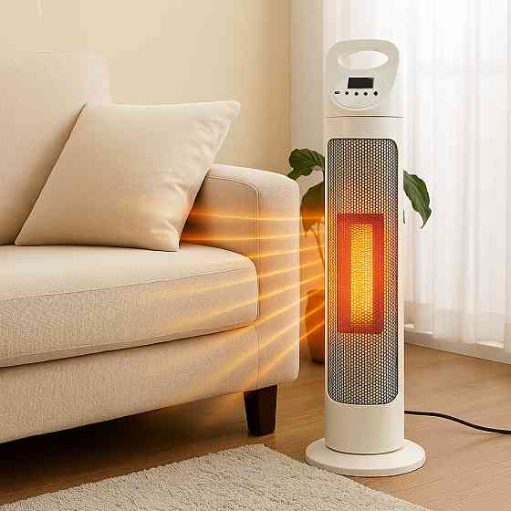 Тепловентилятор з пультом, зима-літо, 3500 Вт, BFX-768-1668 / Портативний тепловентилятор / Обігрівач повітря Київ