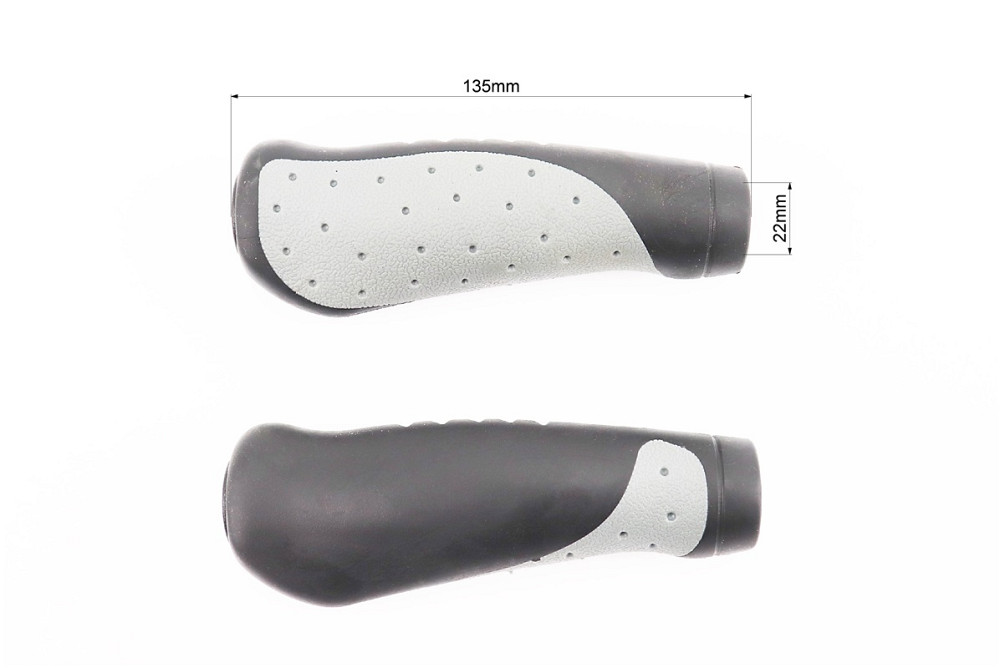 Ручки керма 135мм, ергономічні, чорно-сірі CR-G302 Киев - изображение 2