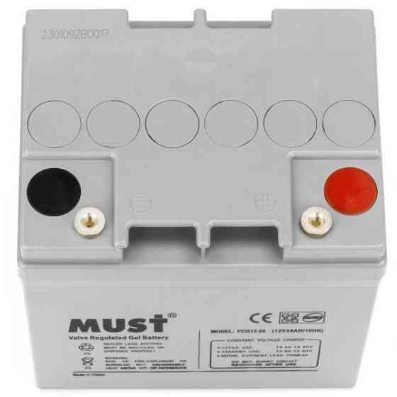 Гелевый аккумулятор MUST 12v 24Ah FCG12-24 Киев