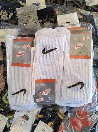 Набір білих чоловічих бавовняних шкарпеток 3 штук Nike socks 36-39 Київ