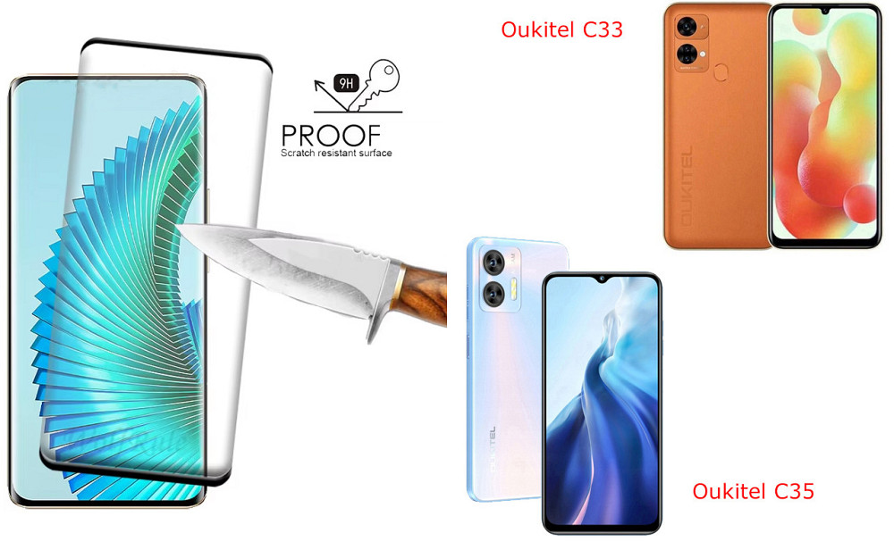 Захисне скло HyperGlass Pro для Oukitel C33, Oukitel C35 – максимальна чутливість та захист Київ - фото 1