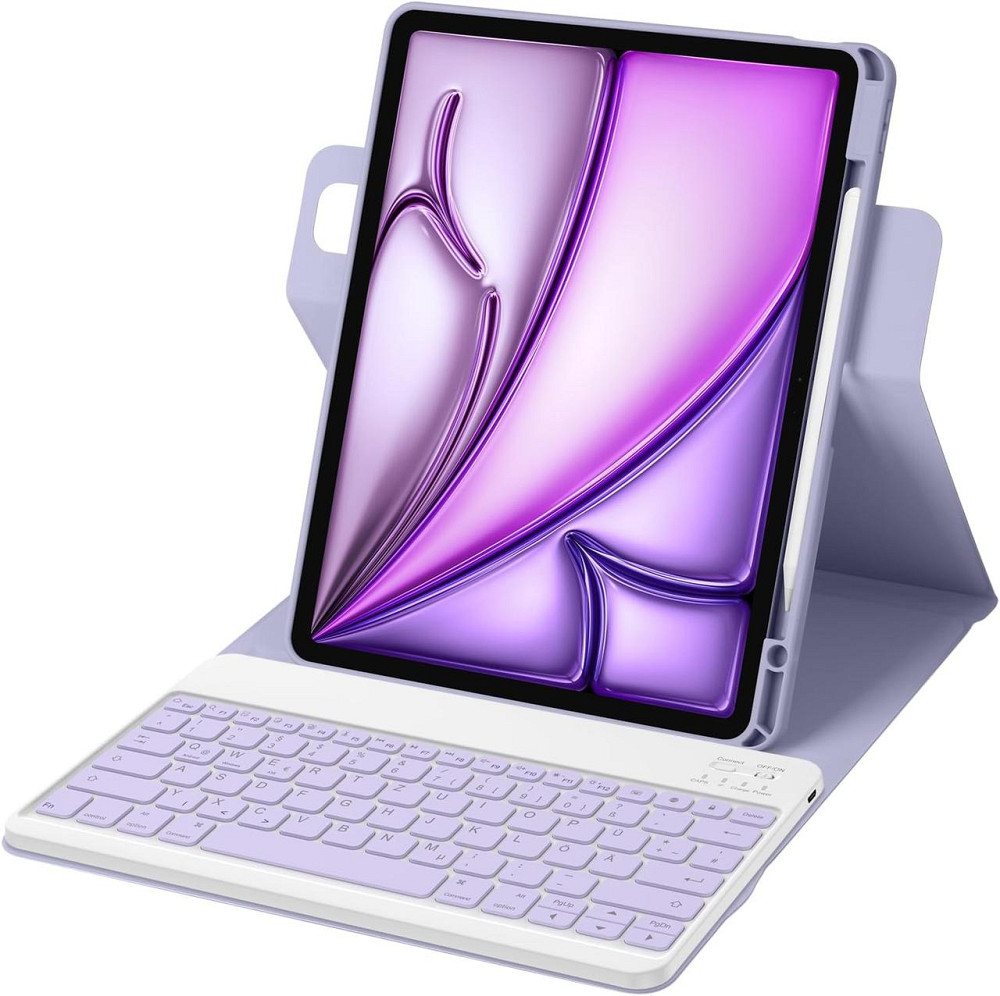 Защитный чехол-клавиатура для iPad Air 13 Inch M2 / iPad Air 2024 / iPad Pro 12,9 дюймов (6-го, 5-го, 4-го, 3-го поколения) Днепр - изображение 2