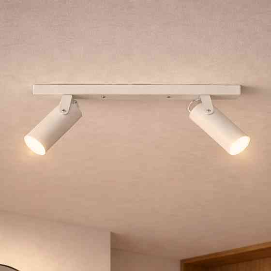 Светильник потолочный спот поворотный MSK Electric Focus под две лампы Е27 белый  NL 14050-2 WH Одесса