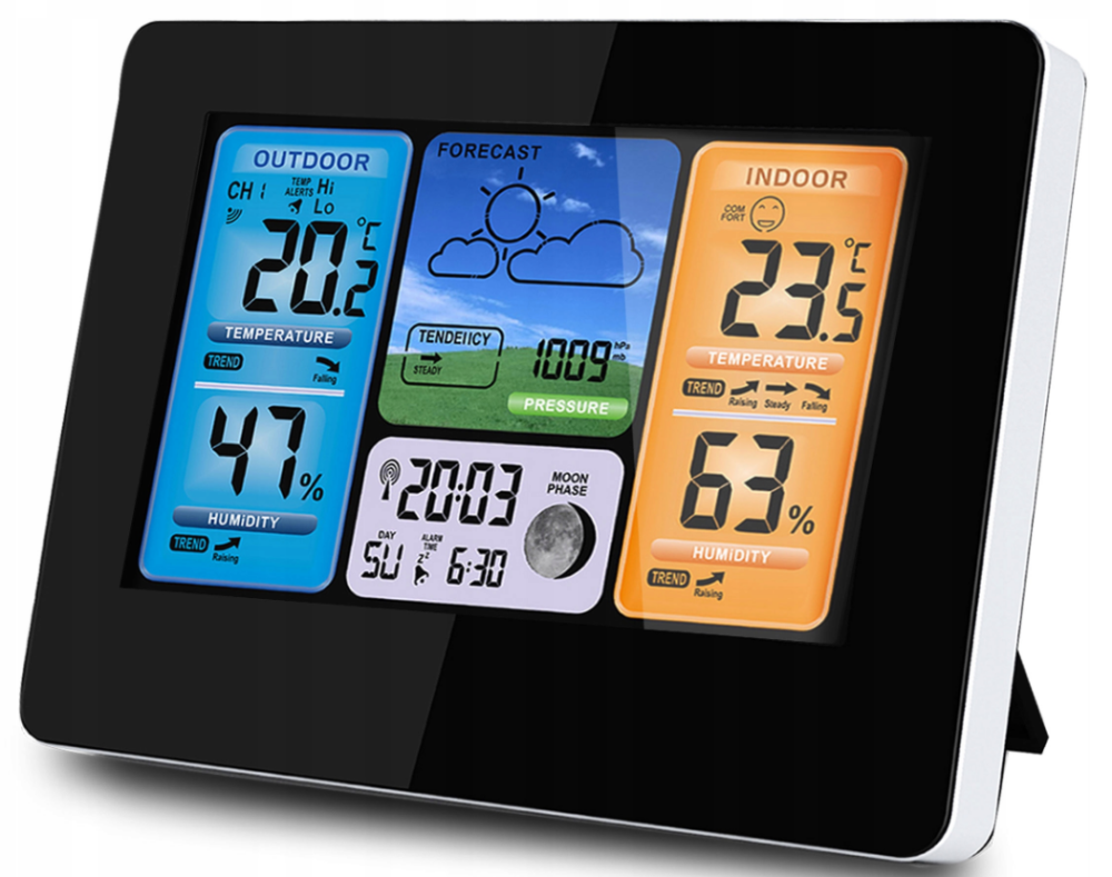 Метеостанція для дому BERDSEN BD-902 Black (390200) Київ - фото 6