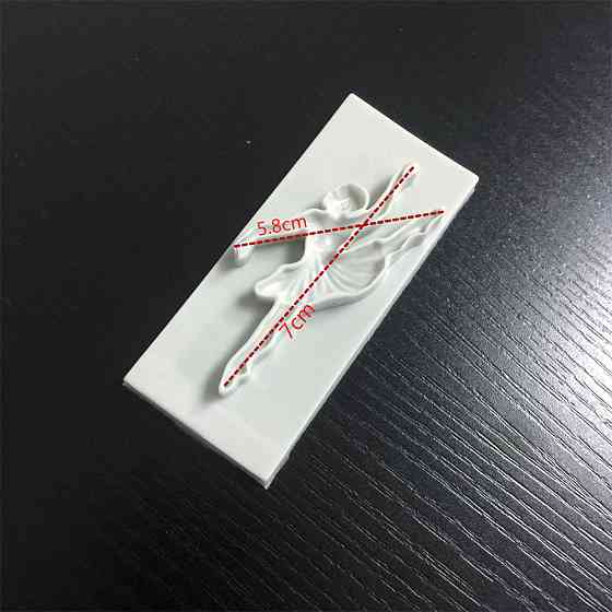 Молд из силикона Балерина 70 мм серый Киев