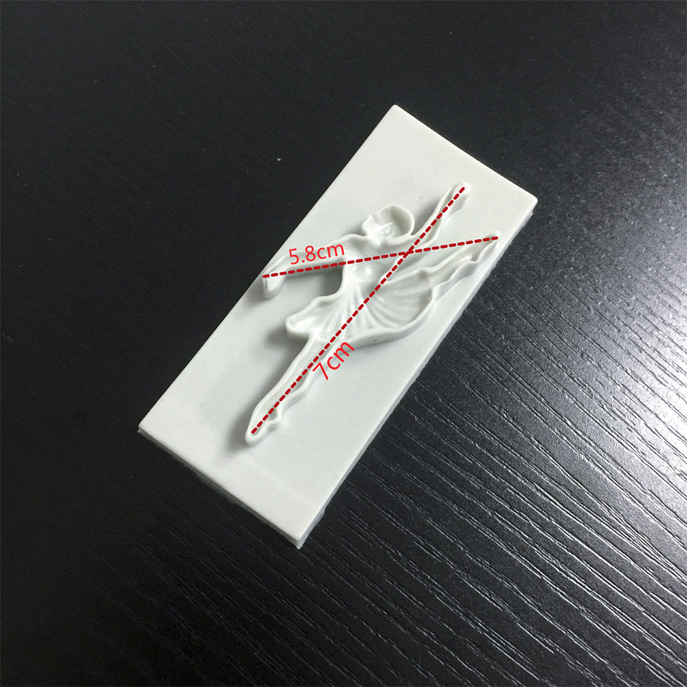 Молд из силикона Балерина 70 мм серый Киев - изображение 2