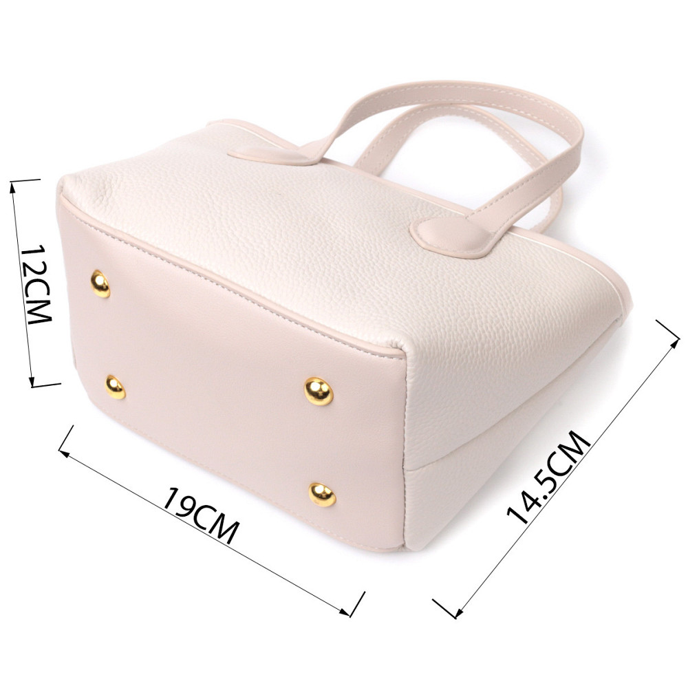 Компактная женская сумка из натуральной кожи Vintage 22284 Белый Киев - изображение 3