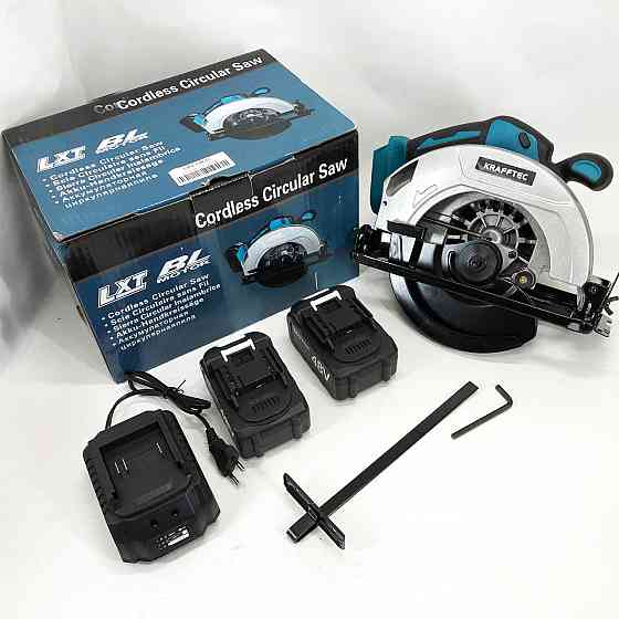 Акумуляторна циркулярна пилка UZ-612 KRAFFTEC 48V Київ