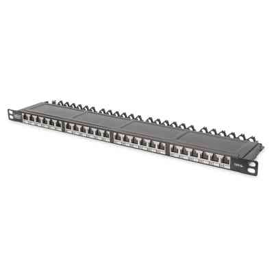 Патч-панель 19&quot; 24xRJ-45 STP cat.6A, 0.5U Digitus (DN-91624S-SL-EA) Вінниця