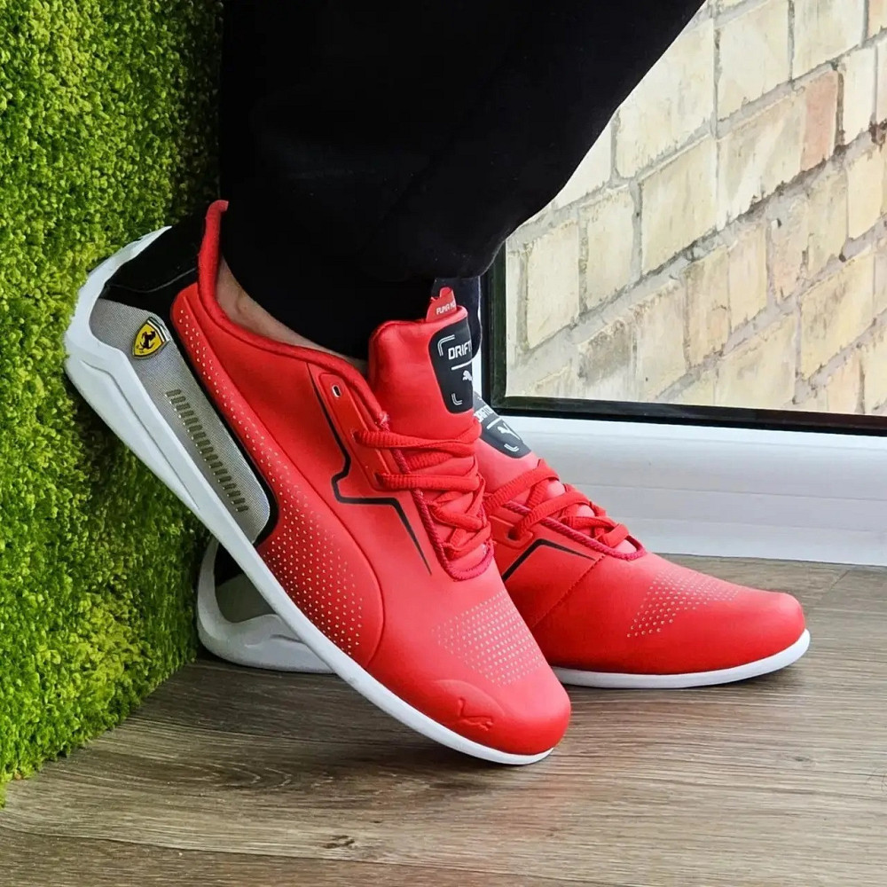 Кроссовки Puma Красные Мужские Пума Кожаные Авто Мото (размеры: 42,43,44,45) Днепр - изображение 8