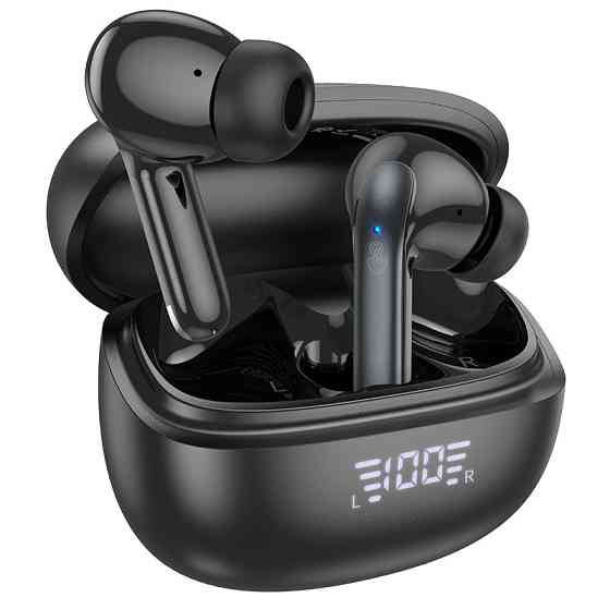 Бездротові навушники HOCO EQ5 Energy true wireless ANC+ENC noise reduction BT headset Black Київ