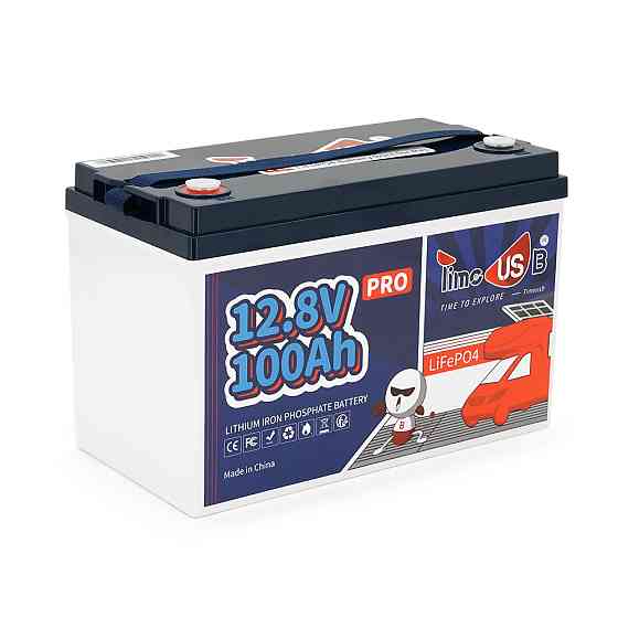 Акумуляторна батарея LiFePO4 Timeusb 12.8V 100Ah Pro, 1280Wh, BMS 100A, 260*168*210мм Київ