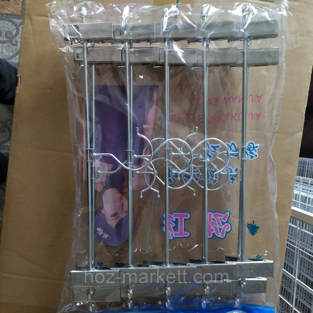 Плічка вішалки (тремпеля) брючні хромовані прищіпка та гачок 35 см 10 шт. в уп Харків - фото 6