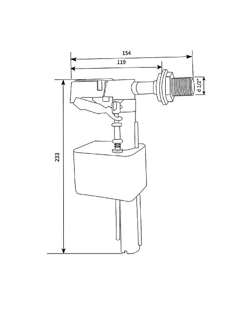 Клапан заповнення SIAMP X190-DURU 1/2″ Луцк - изображение 2