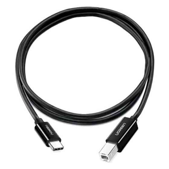 Кабель для принтера USB type С 2.0 - USB type B Ugreen US241 50446 (Черный, 2м) Николаев