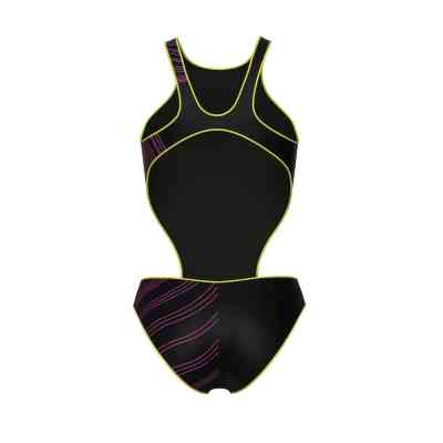 Купальник Arena One Stream Swimsuit 008953-560 чорний, рожевий 36 (3468337505549) Вінниця