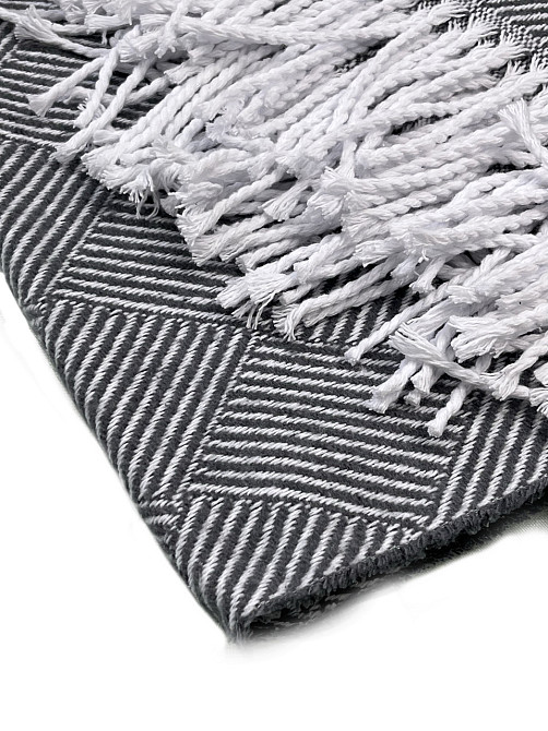 Vladi Плед Vladi 140x200 см бавовняний натуральний сірий Валенсія Valencia Harry Киев - изображение 3