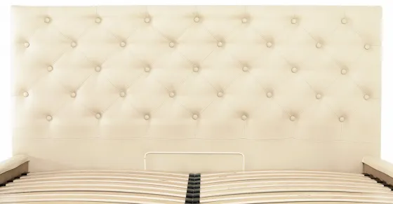 Кровать Двуспальная Coventry Comfort 160 х 200 см Fly 2207 С подъемным механизмом и нишей для белья Бежевый Киев