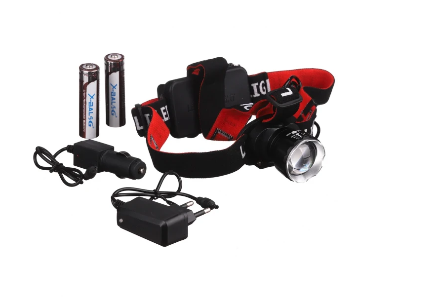Налобний світлодіодний ліхтар BL-T09B-P90 з оптичним ZOOM, 3 режимами роботи та 2 акумуляторами великої ємності Одеса - фото 3