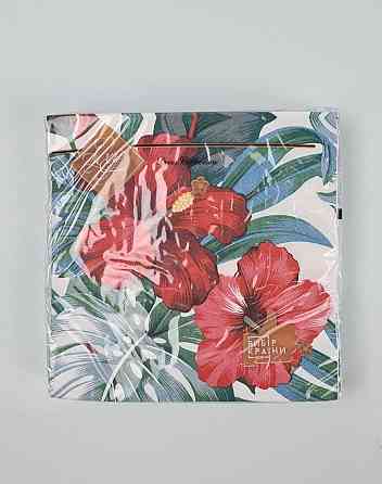 Серветки паперові (ЗЗХЗЗ, 18 шт.) "Гібіскус африканський" Luxy (1 пачка) Харків