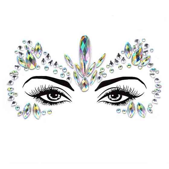 Стрази для макіяжу очей one size перламутровий Київ