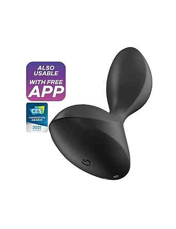 Анальна смарт-пробка з вібрацією Satisfyer Sweet Seal Black Sex Aura Київ