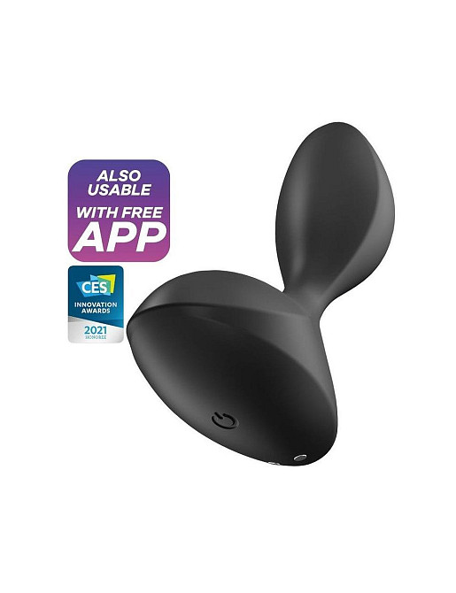 Анальна смарт-пробка з вібрацією Satisfyer Sweet Seal Black Sex Aura Київ - фото 1