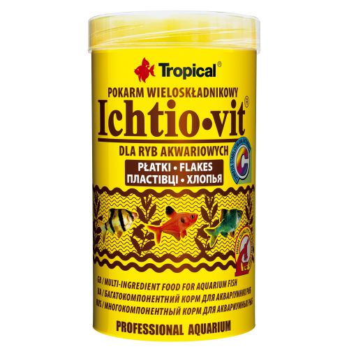 Сухий корм Tropical Ichtio-Vit для всіх акваріумних риб, 50 г (пластівці) Вінниця - фото 1