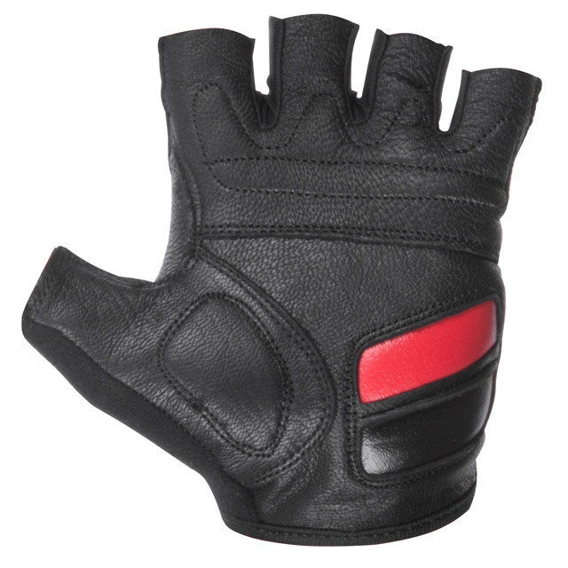 Рукавичка без пальців, шкіряна, гелеві та гумові вставки на долоні, вставки з дихаючого неопрену на тильній стороні, фіксація Киев - изображение 3