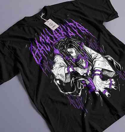 Футболка з аніме принтом Гакхіакута Томе Джапанесе Танкобон оверсайз (S/M/L) Чорний AnimeJ0843 Дніпро