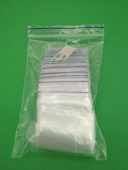 Пакеты Zip-Lock 4x6 см 100 шт — прозрачные пакеты с замком-струна для хранения и упаковки мелких товаров Харьков - изображение 3