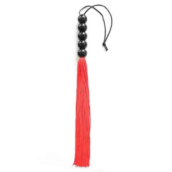 Кнут красный, ручка из шариков FLOGGER, 45 см Sex Aura Киев