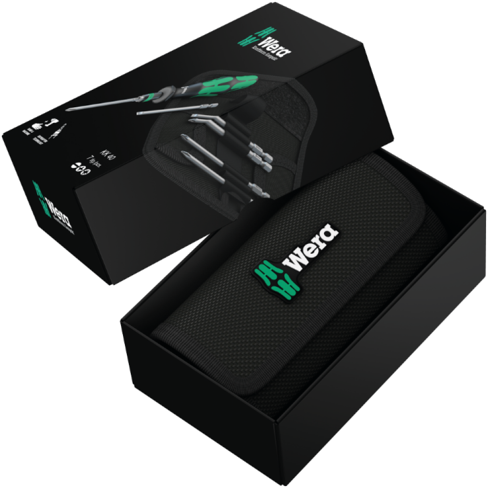 Отвертка Wera Kraftform Kompakt набор 7шт, битодержатель 1/4