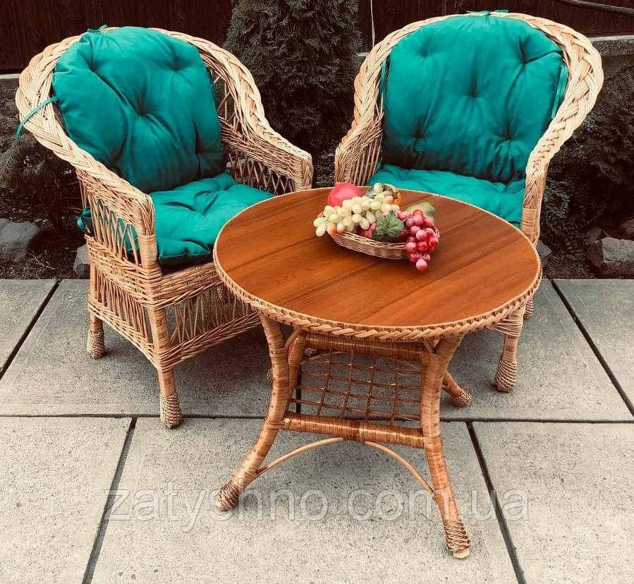 Плетені меблі з лози з гарним столом Київ - фото 6