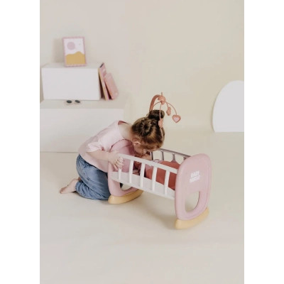 Игровой набор Smoby Колыбель Беби Ньорс. Терракотовая пудра с мобилем, 18 мес (7600220390) Винница - изображение 2