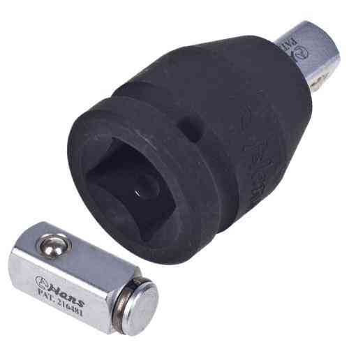 Перехідник ударний 3/4"Mх 1/2"F зі змінним квадратом (86884) HANS Одеса