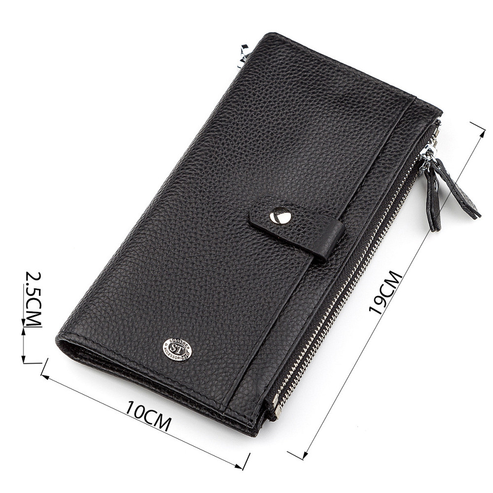 Кошелек ST Leather 18383 (ST420) надежный Черный Киев - изображение 14