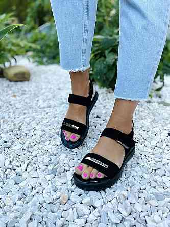 Kentro Босоніжки жіночі KENTO 3225/1 чорні (літо, замша натуральна) (3732) лише 38р. Коломыя