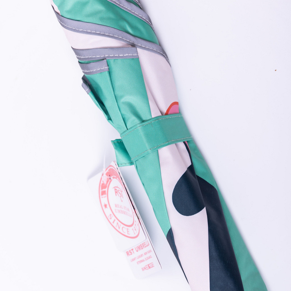 Парасолька дитяча механічна елегантна з принтом міцна надійна з поліестеру діаметр 90 см Зелений HP-23-13GR Київ - фото 4