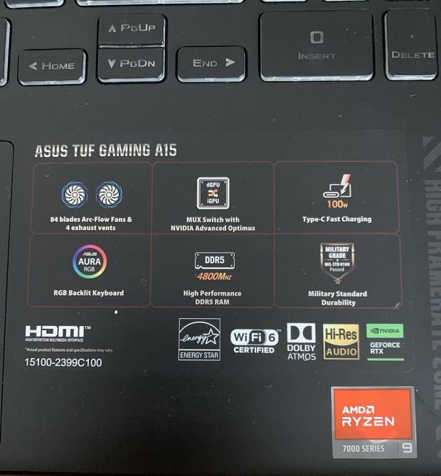 Ноутбук игровой Asus TUF Gaming A15 Киев - изображение 2
